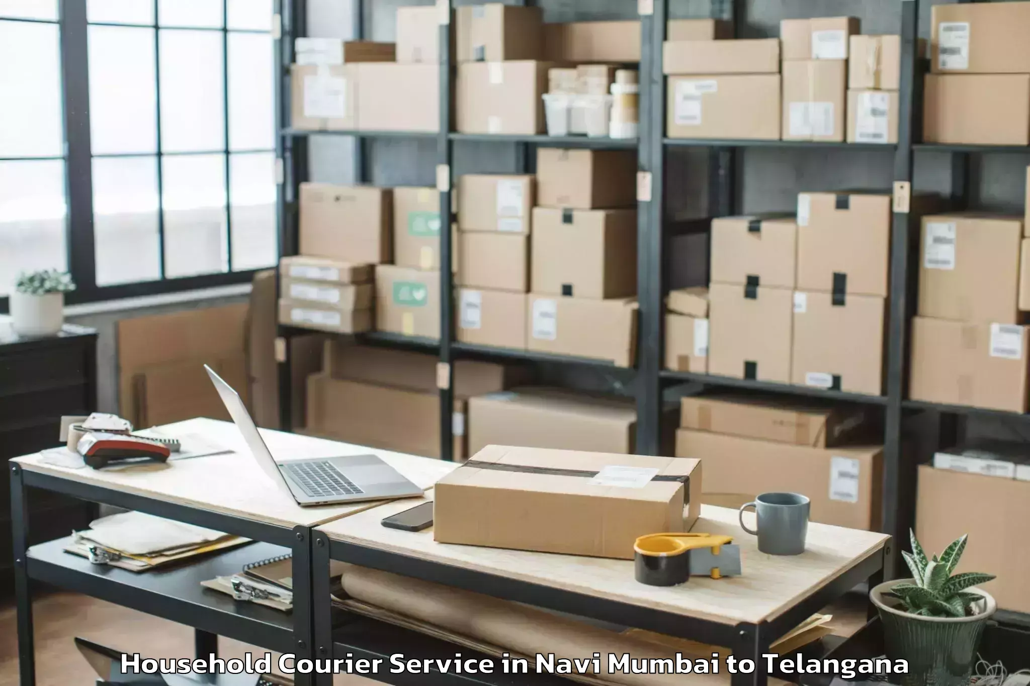 Leading Navi Mumbai to Mahabubnagar Household Courier Provider